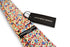 red and blue floral design 100% cotton tie